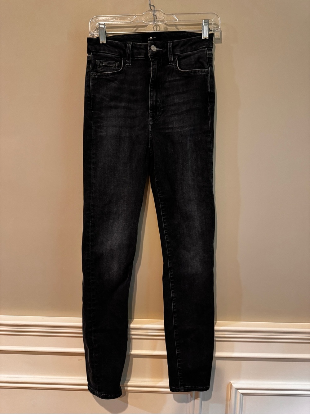 7 For All Mankind Black Denim Jeans